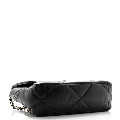 Chanel Goatskin Quilted Medium Chanel 19 Flap Black 4 of 10