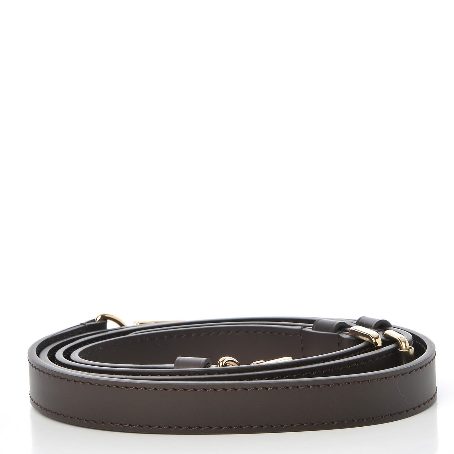Calfskin Adjustable Speedy Bandouliere Shoulder Strap Brown