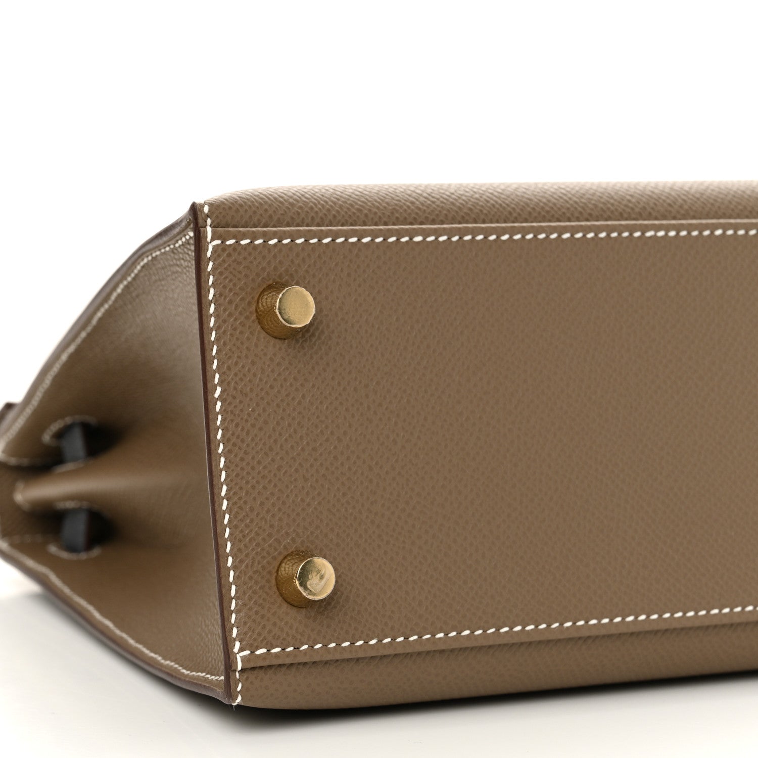 Hermes Epsom Tri-Color Kelly Sellier 25 Etoupe Ardoise Black 9 of 11