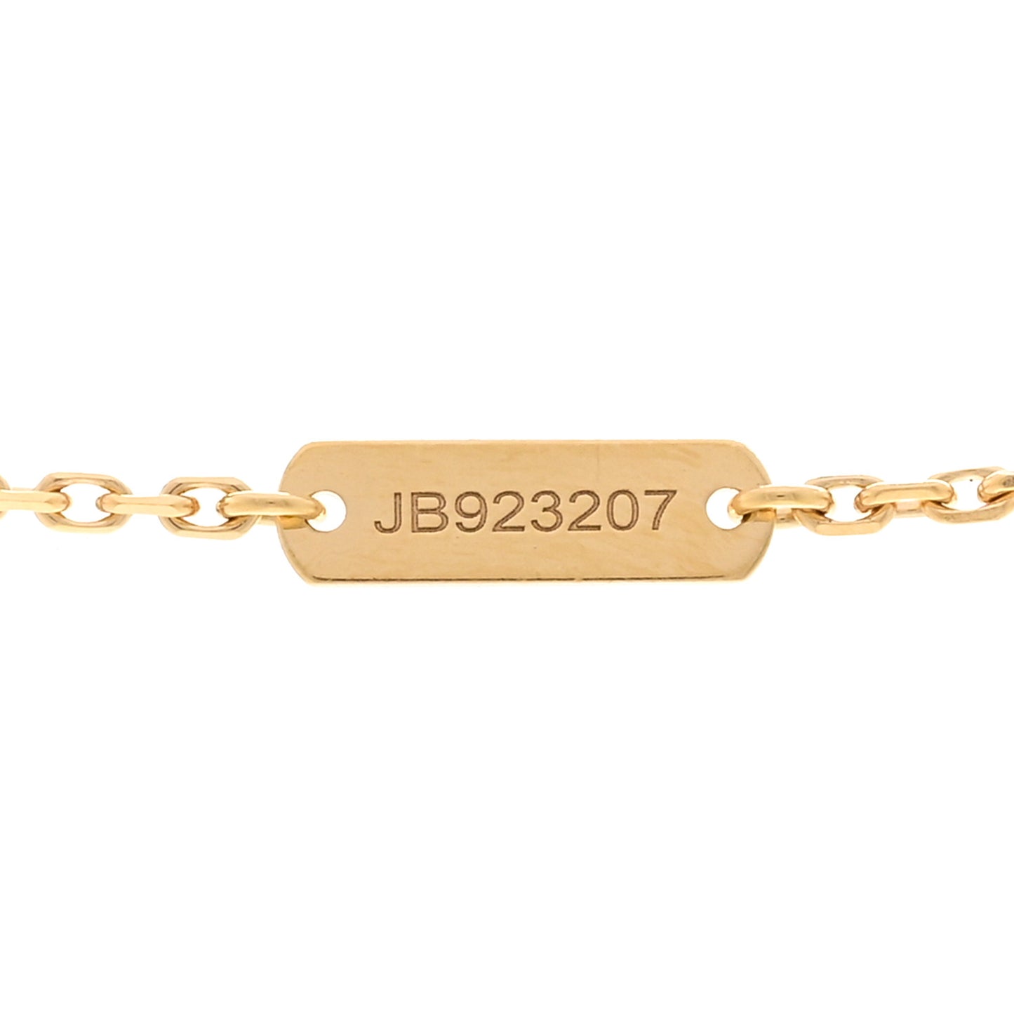 18K Yellow Gold Guilloche Vintage Alhambra Pendant Necklace