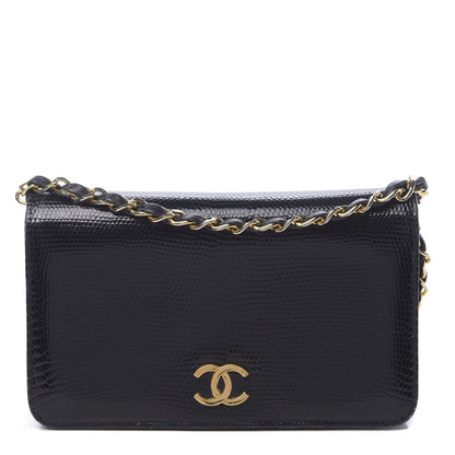 Chanel Lizard Mini Single Flap Black 1 of 14
