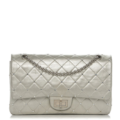 Chanel Metallic Lambskin Crystal 2.55 Reissue 227 Flap Pale Gold 1 of 10
