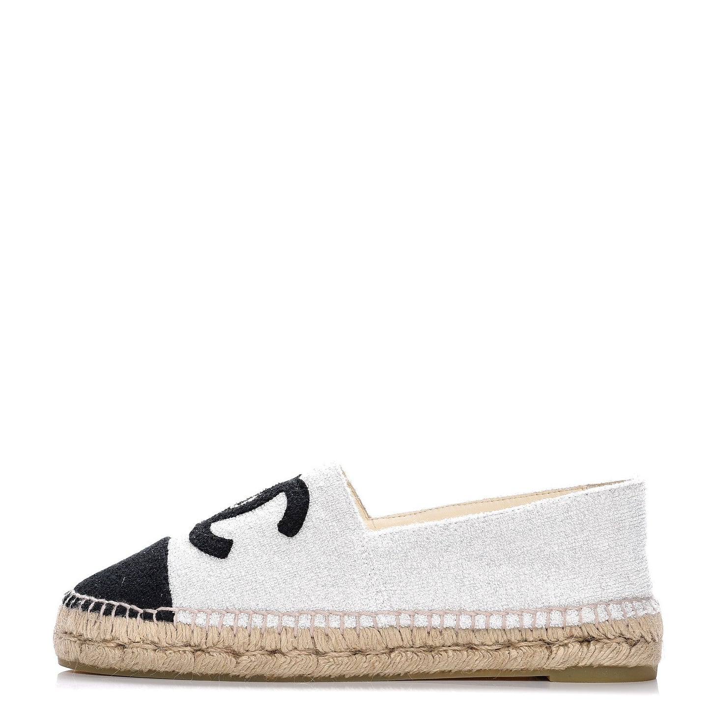 Fabric CC Espadrilles 38 Silver Black
