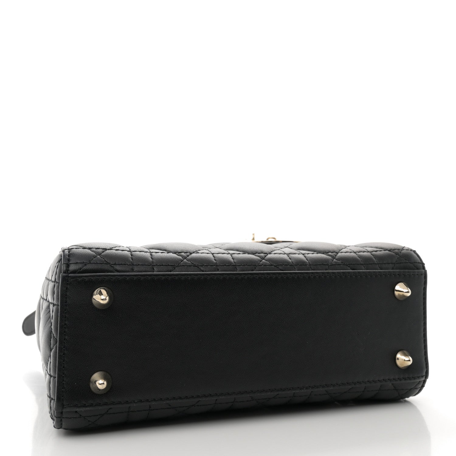 Christian Dior Lambskin Cannage Small My ABCDior Lady Dior Black 4 of 12