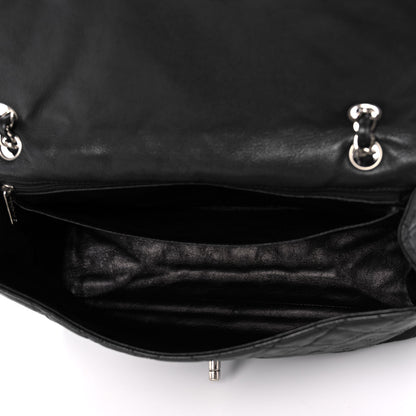 Chanel Washed Caviar Quilted Maxi Single Flap Black 5 of 13