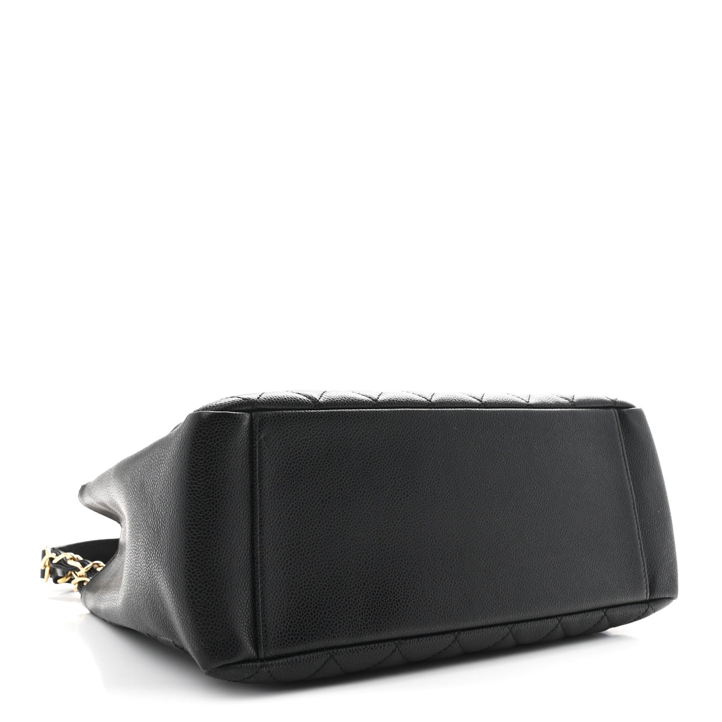 Caviar Quilted Grand Shopping Tote GST Black