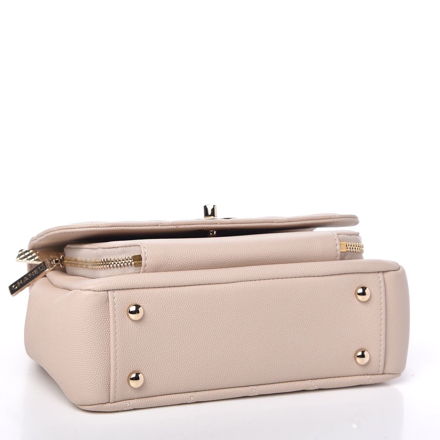 Chanel Caviar Quilted Medium Business Affinity Flap Beige 4 of 11