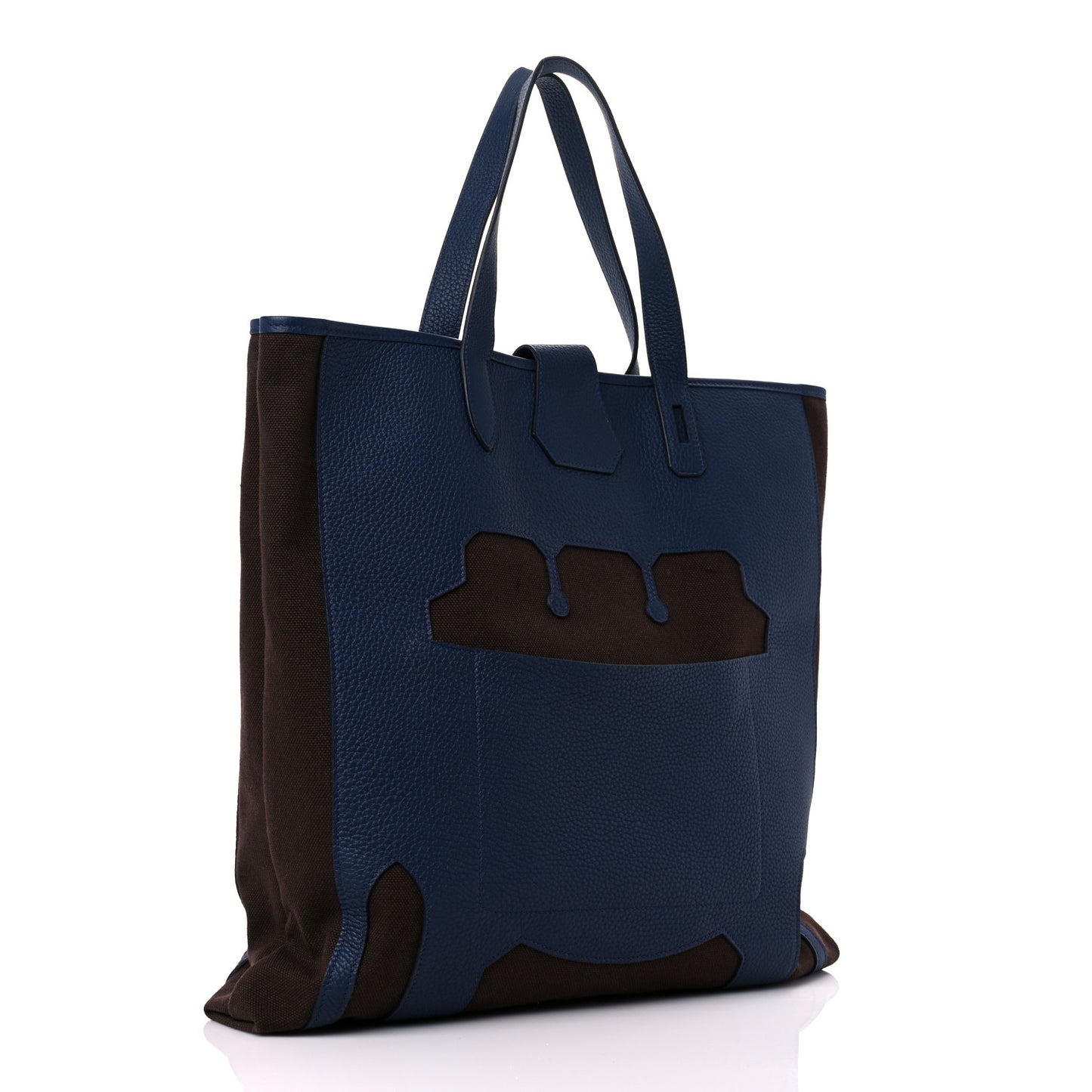 Canvas Calfskin Petit H Monsieur B Bag