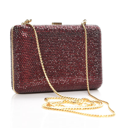 Judith Leiber Crystal Minaudiere Clutch Red 3 of 7