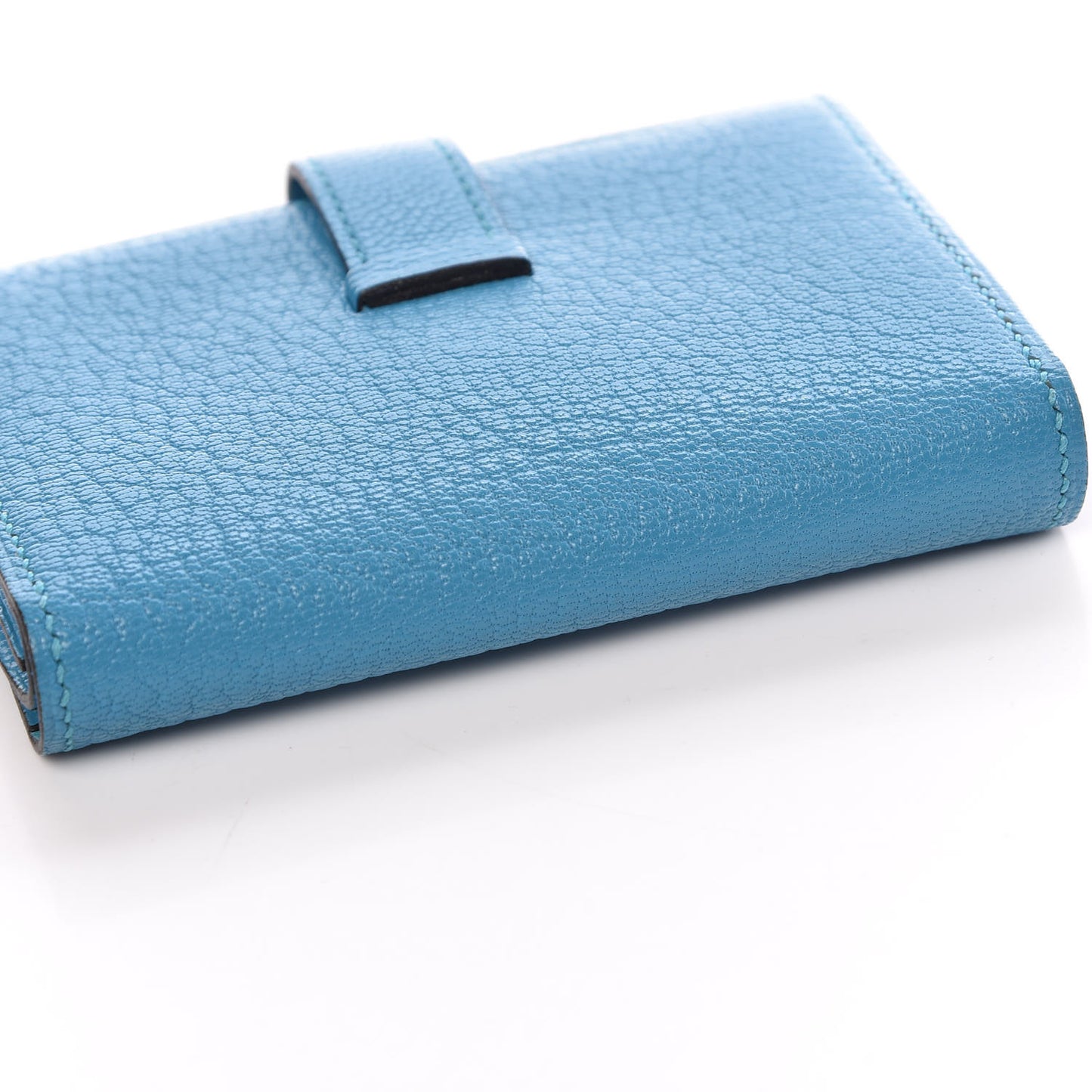 Chevre Mysore Mini Bearn Wallet Bleu Azteque