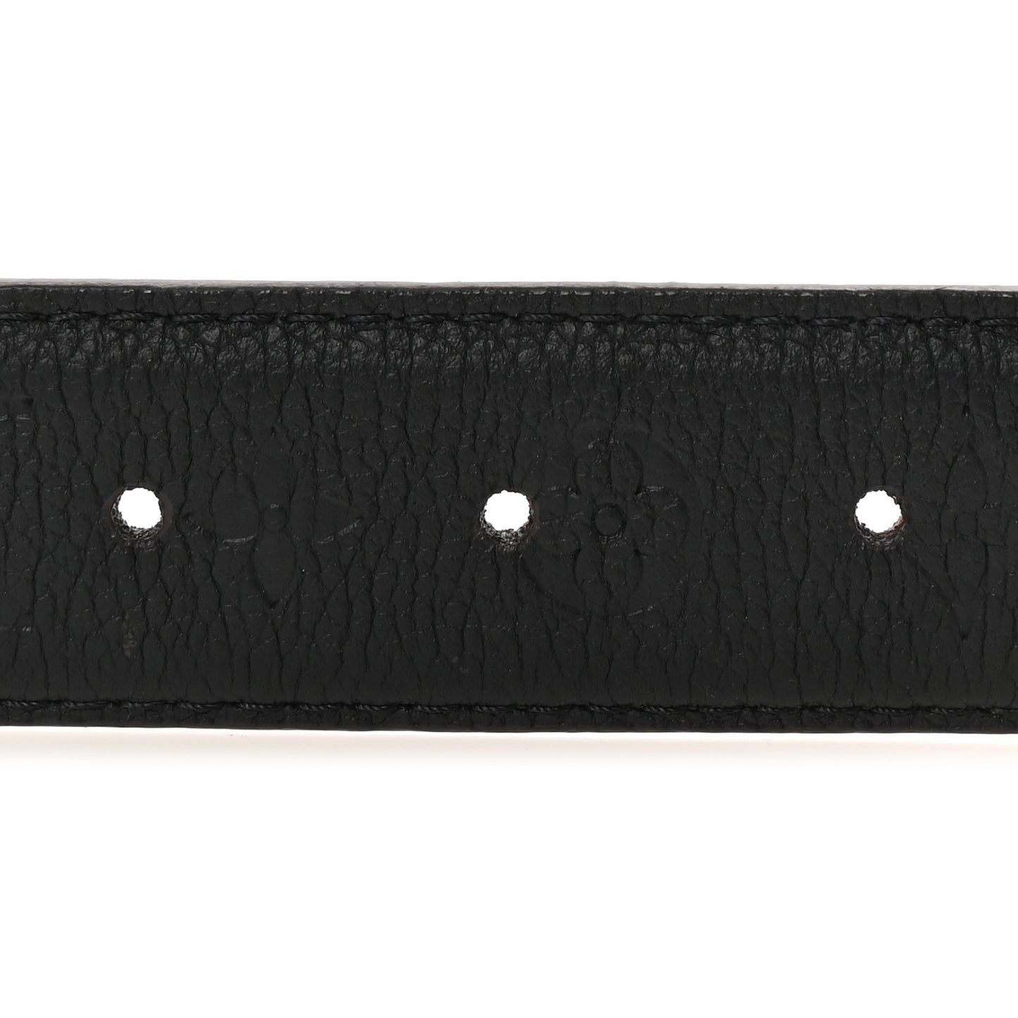 Calfskin Monogram 30mm Flowergram Reversible Belt Black