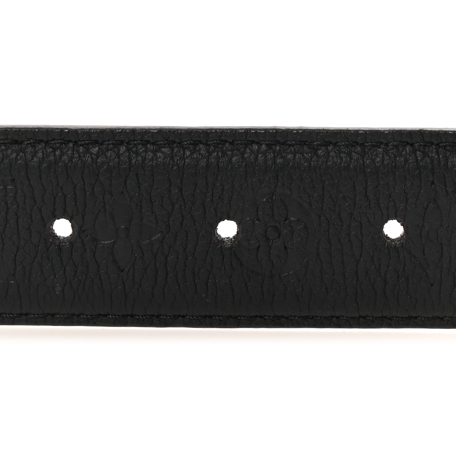 Louis Vuitton Calfskin Monogram 30mm Flowergram Reversible Belt Black 3 of 5