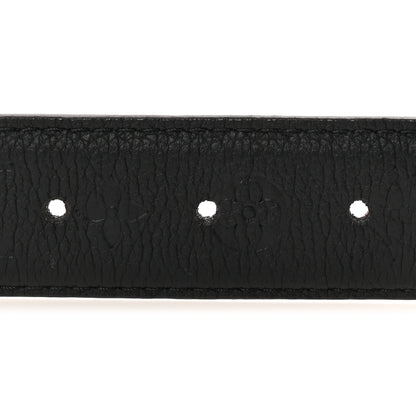 Louis Vuitton Calfskin Monogram 30mm Flowergram Reversible Belt Black 3 of 5