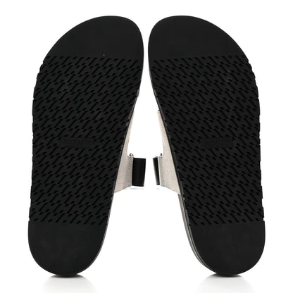 Hermes Toile De Coton Veau Lisse Mens Chypre Sandals 43 Prunoir 5 of 9