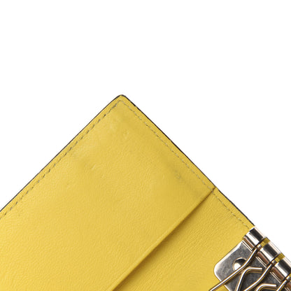 Celine Drummed Calfskin Key Case Souris 7 of 8