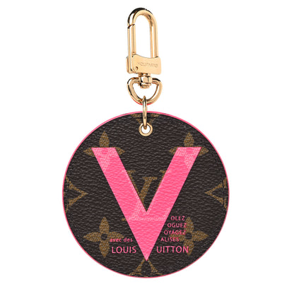 Louis Vuitton Monogram Illustre V Bag Charm Key Ring Grenade 1 of 3
