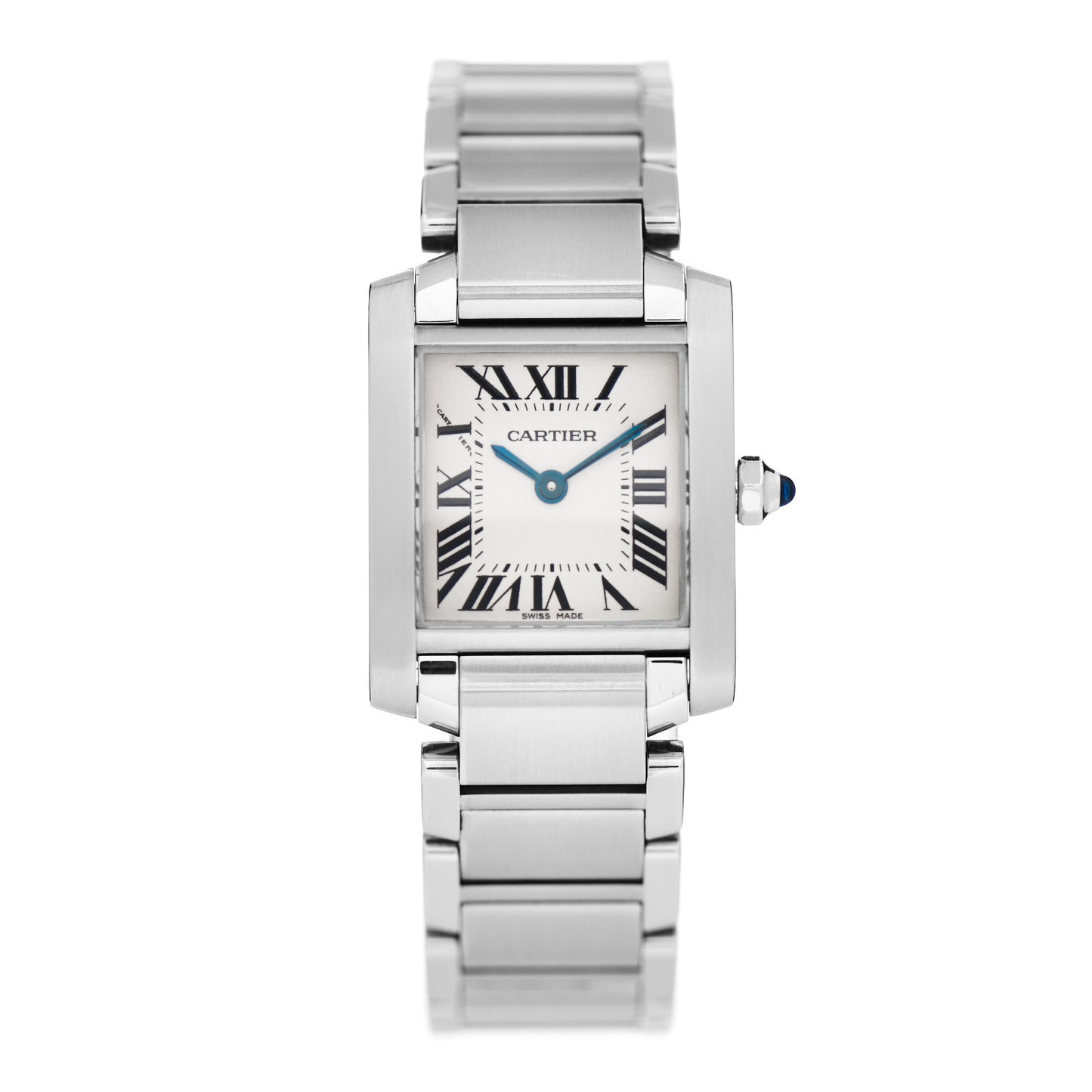Stainless Steel 20mm Tank Francaise Quartz Watch