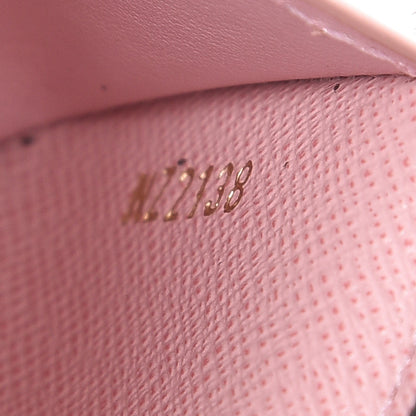 Louis Vuitton Damier Ebene Victorine Wallet Rose Ballerine 7 of 8