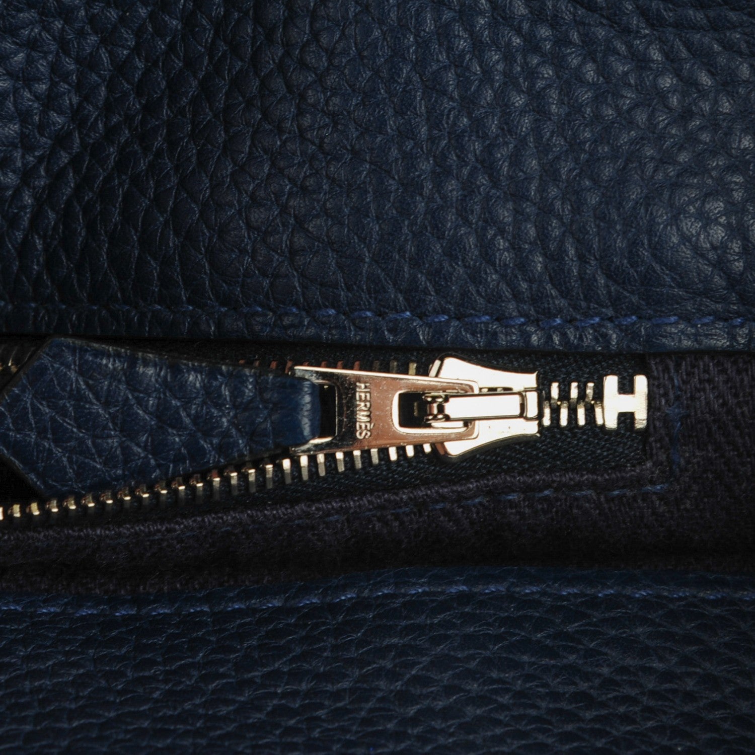 Hermes Taurillon Clemence Marwari GM Bleu De Malte 8 of 8