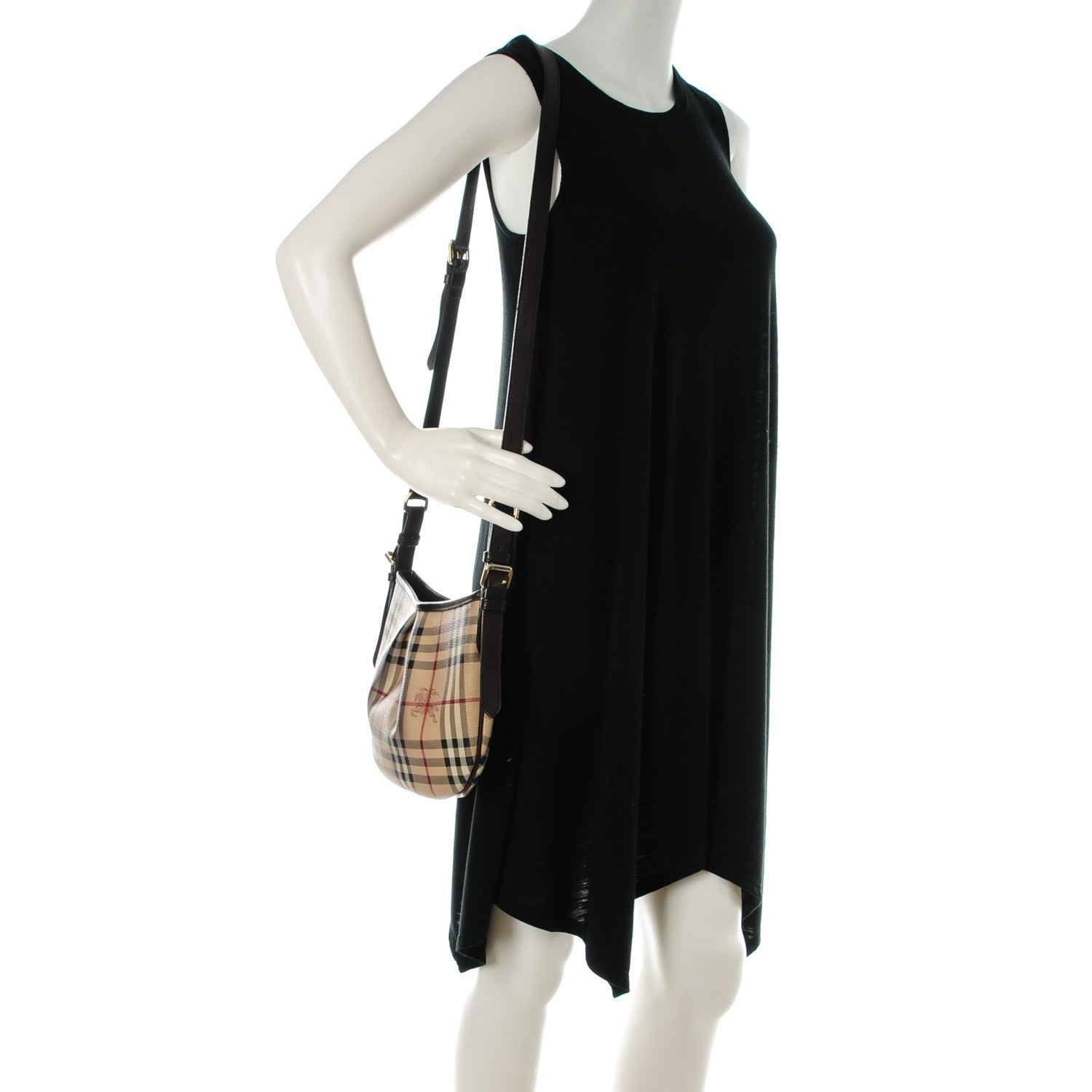 Burberry Haymarket Check Pleated Crossbody Bag 3 of 10
