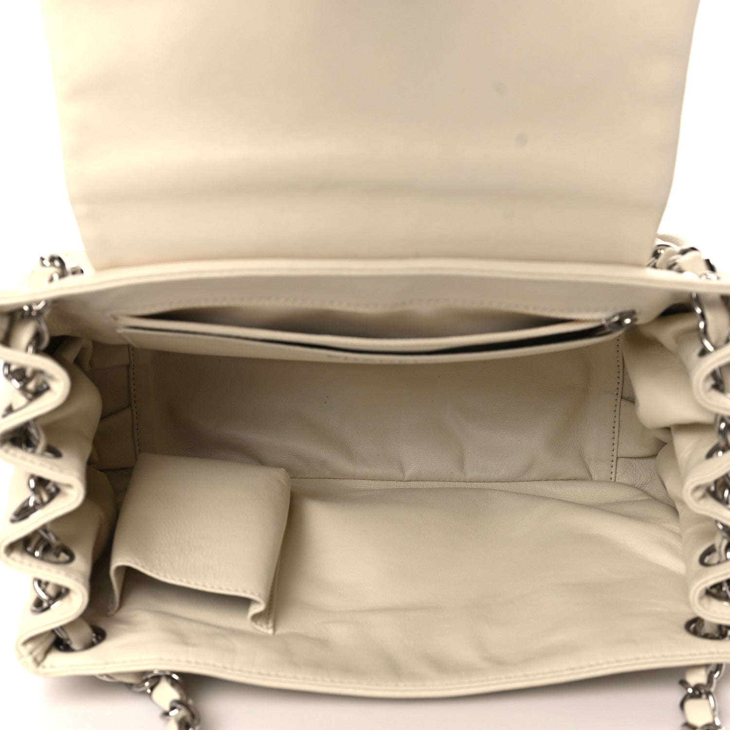 Chanel Calfskin Timeless Accordion Flap White 5 of 8