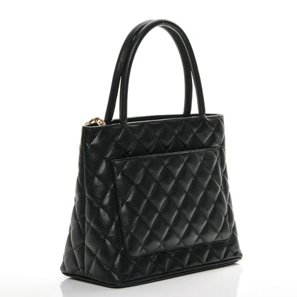 Chanel Caviar Quilted Medallion Tote Black 3 of 7