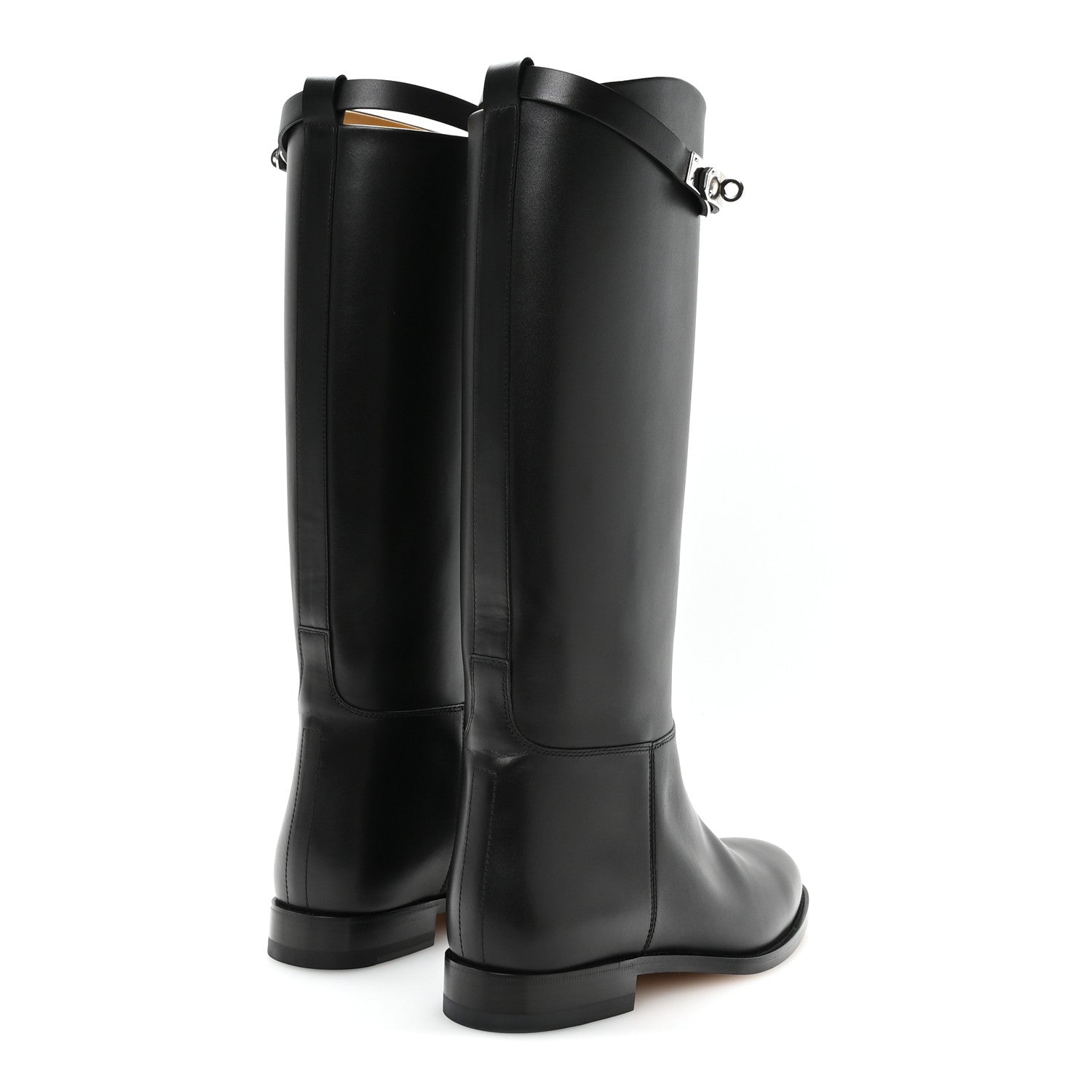 Hermes Box Kelly Jumping Boots 39 Black 5 of 9
