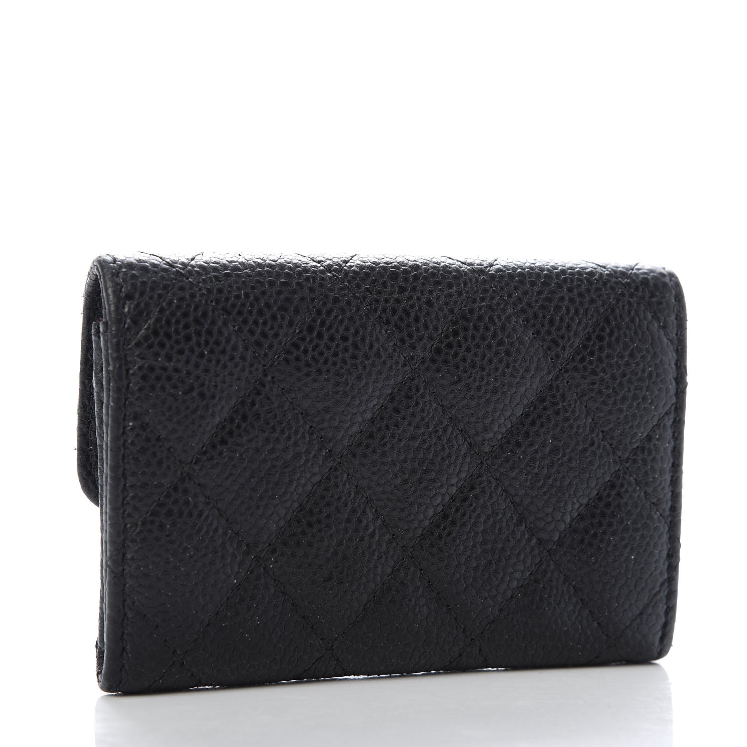 Chanel Caviar Quilted Flap Card Holder Black 3 of 9
