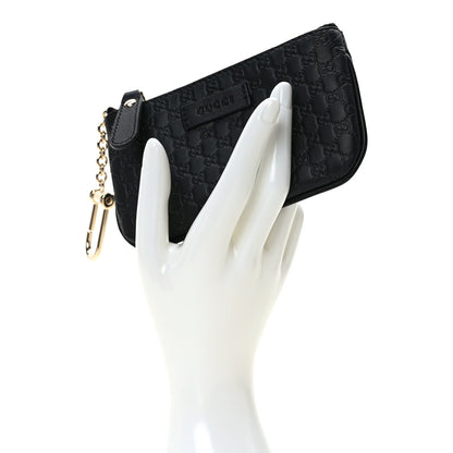 Gucci Microguccissima Key Ring Coin Case Black 2 of 8