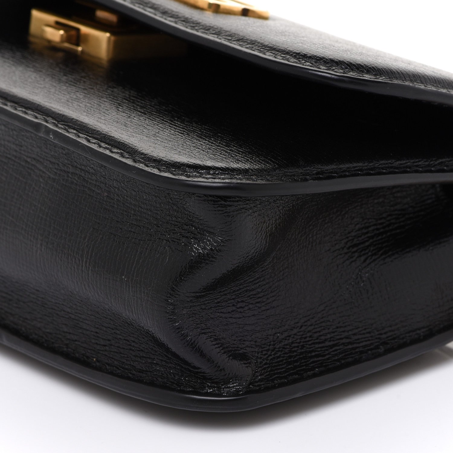 Balenciaga Calfskin Stripe Embossed Gossip Chain Bag XS Black 11 of 12