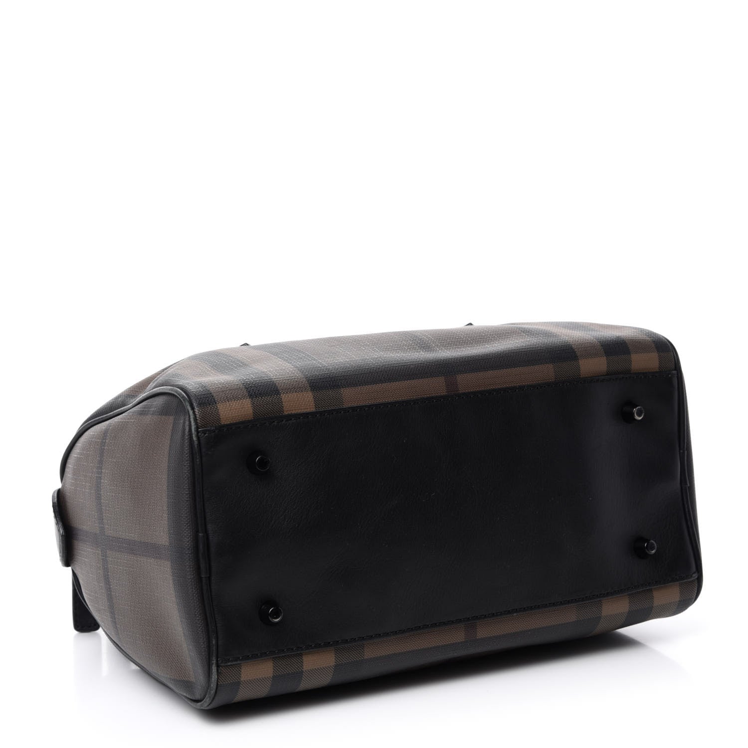 Burberry Smoked Check Small Chester Bowling Bag Brown 4 of 9