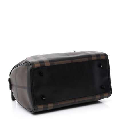 Burberry Smoked Check Small Chester Bowling Bag Brown 4 of 9
