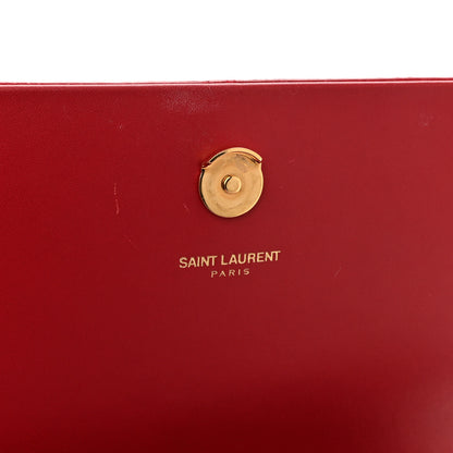 Saint Laurent Smooth Calfskin Medium Classic Monogram Kate Tassel Satchel Lipstick Red 11 of 13