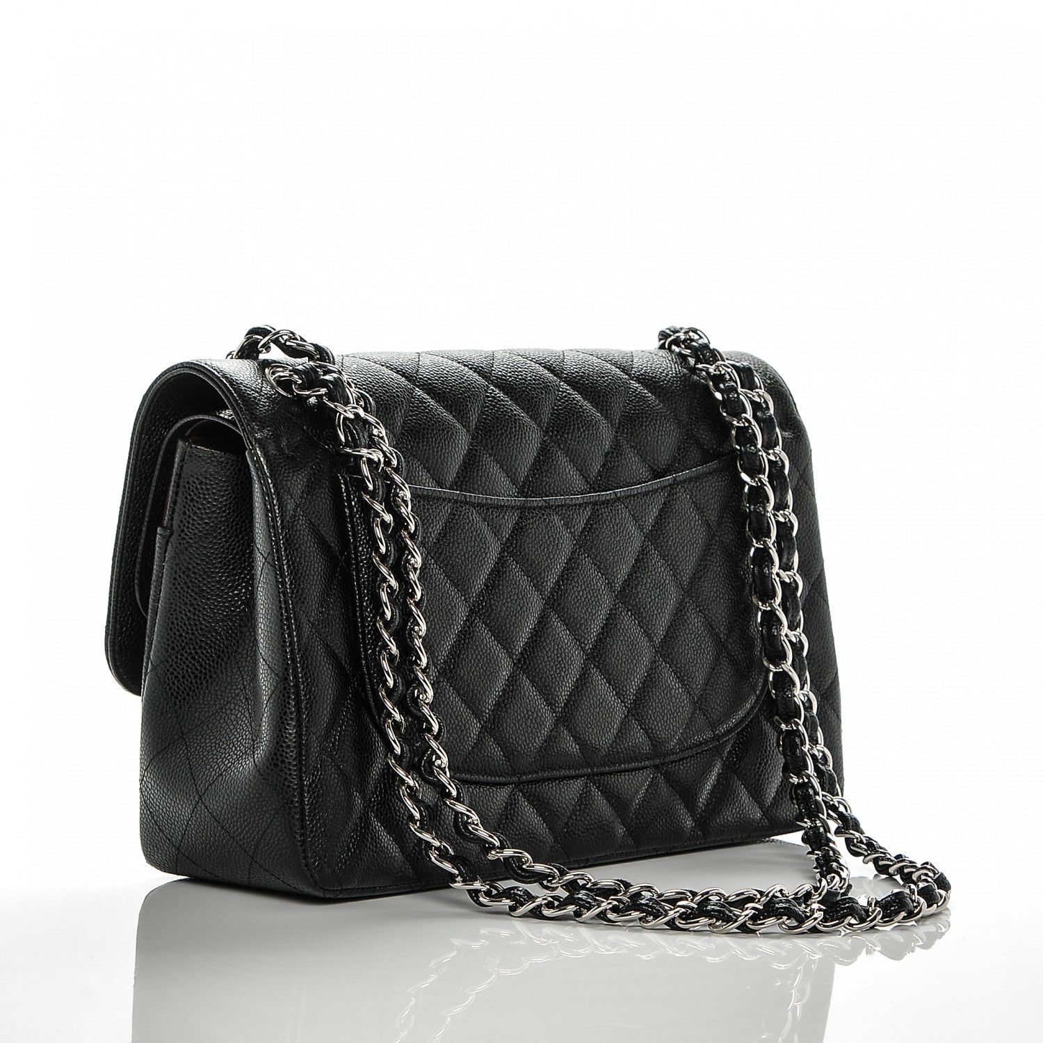 Chanel Caviar Quilted Jumbo Double Flap Black 3 of 7