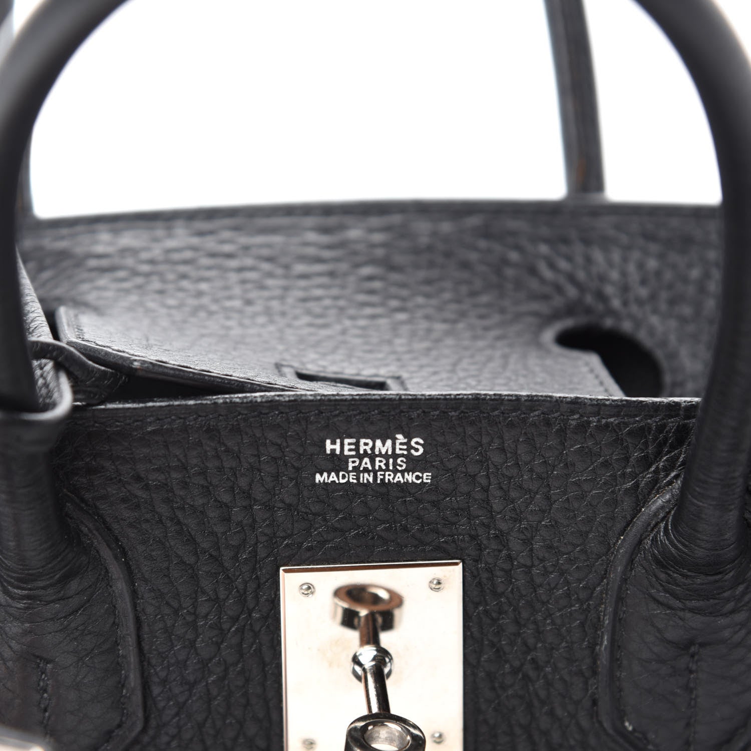 Hermes Taurillon Clemence Birkin 30 Black 10 of 13