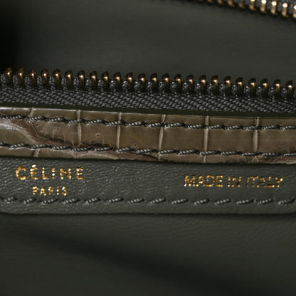 Celine Crocodile Micro Luggage Souris 6 of 9