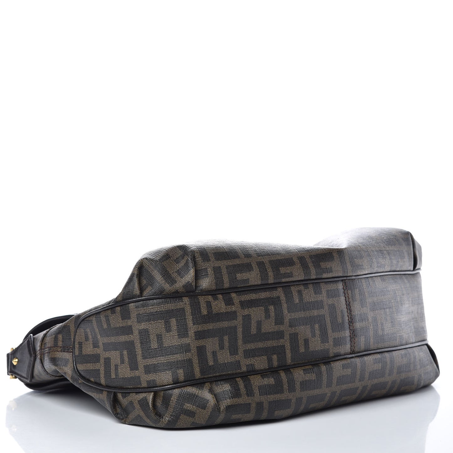 Zucca Spalmati Vitello Elite Tomorrow Shoulder Bag Tobacco Ebano