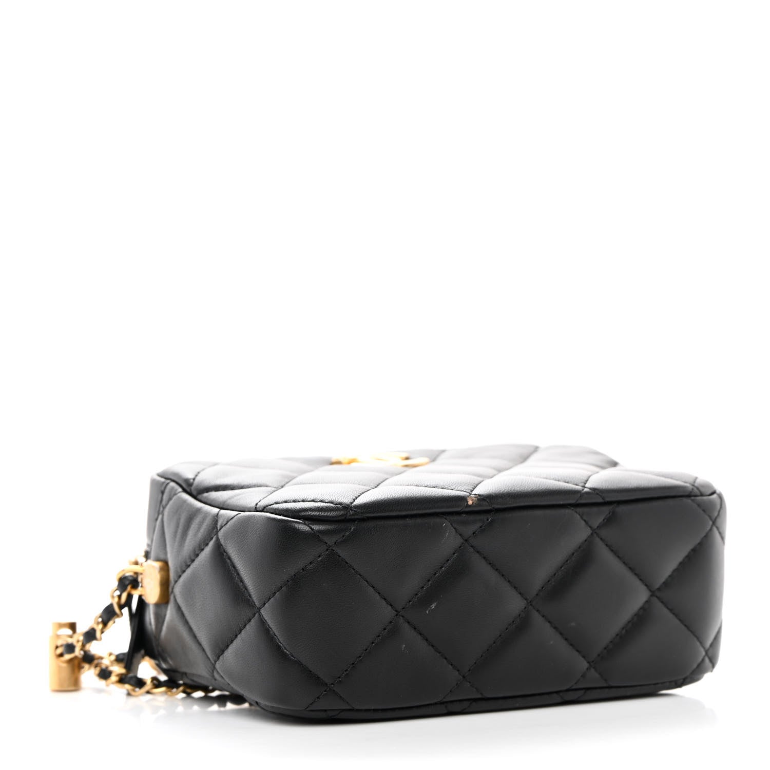 Chanel Lambskin Quilted Mini My Perfect Camera Case Black 4 of 14
