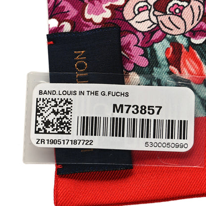 Louis Vuitton Silk Louis In The Garden Bandeau Fuchsia 3 of 3
