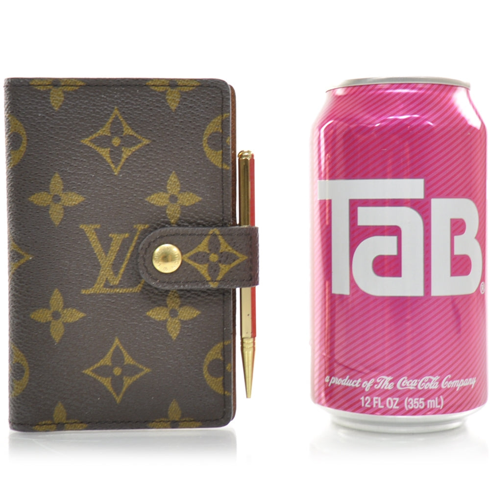 Louis Vuitton Monogram Mini Agenda Cover w Mechanical Pencil 2 of 8