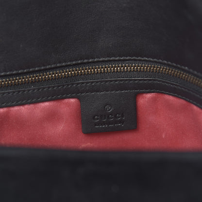 Gucci Velvet Matelasse Medium GG Marmont Shoulder Bag Black 6 of 15