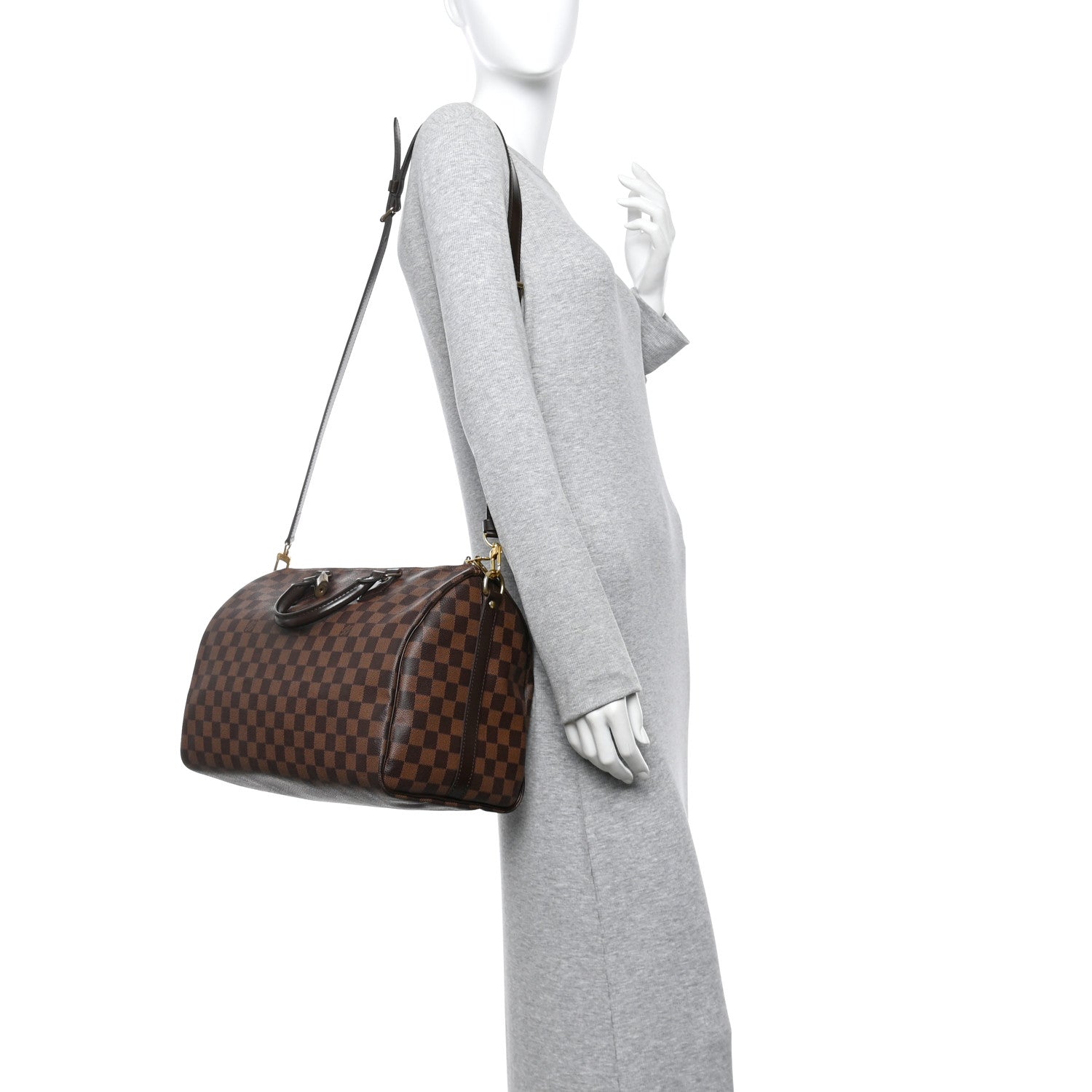 Louis Vuitton Damier Ebene Speedy Bandouliere 35 2 of 10