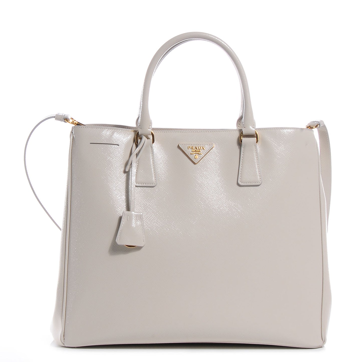 Saffiano Vernice Tote Talco