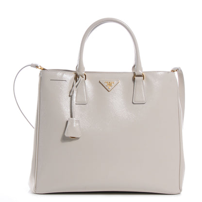 Prada Saffiano Vernice Tote Talco 1 of 9