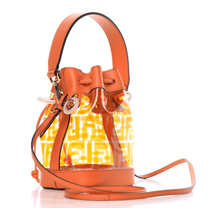 Fendi TPU FF Vitello Grace F is Fendi Mini Mon Tresor Bucket Bag Aranciata 3 of 8