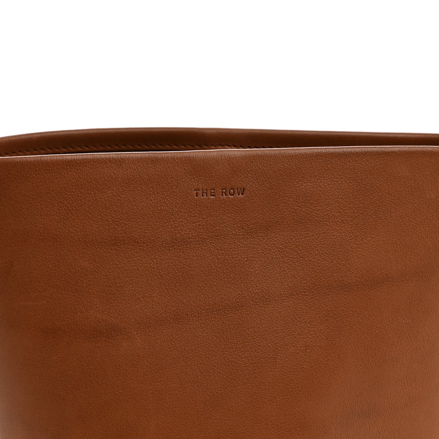 Polished Saddle Calfskin Small N/S Park Tote Dark Cuir