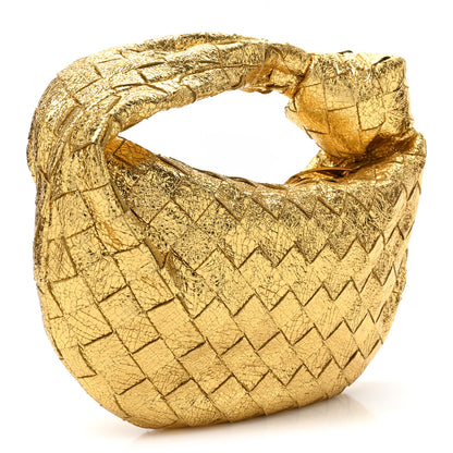 Bottega Veneta Metallic Nappa Intrecciato Mini Jodie Gold 3 of 8