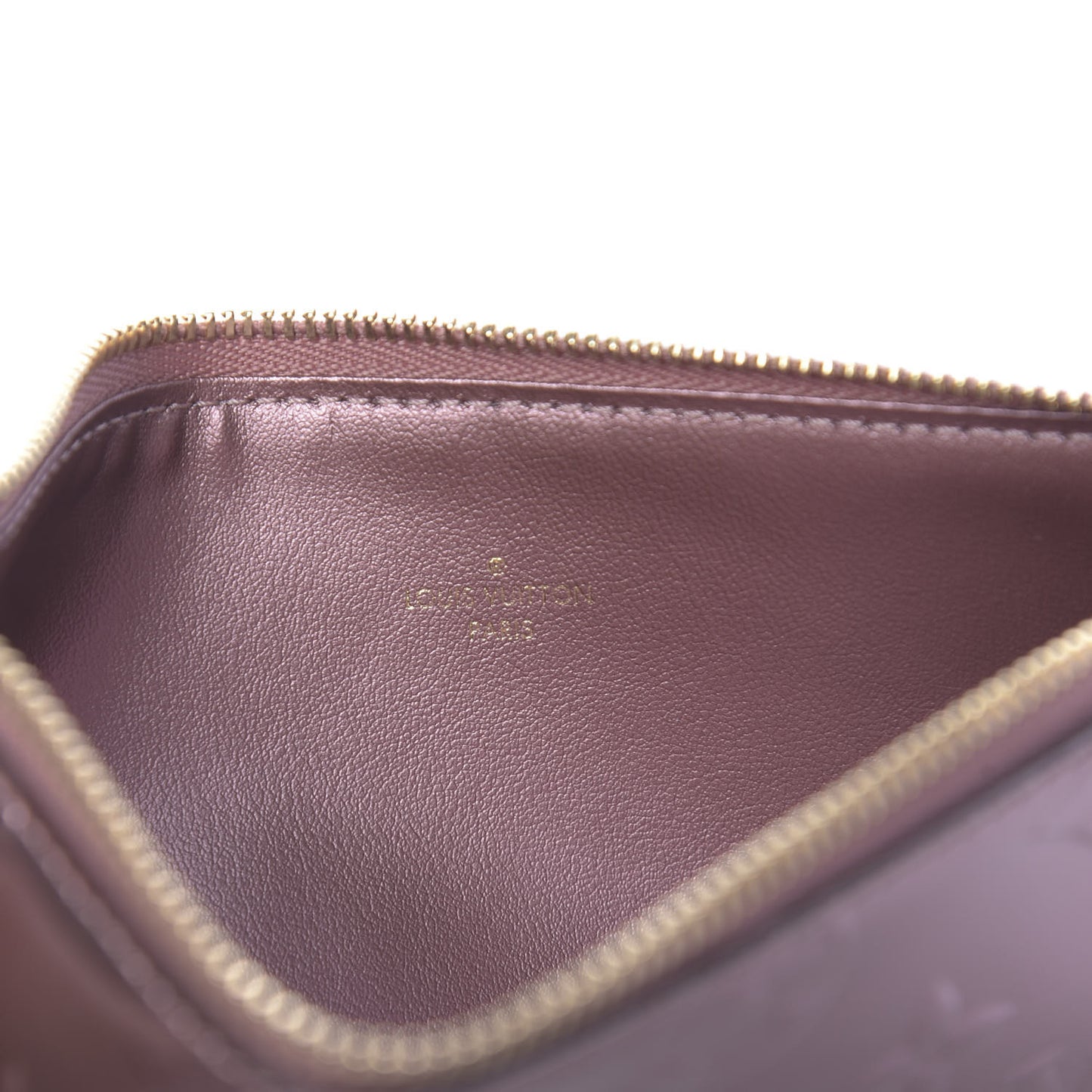 Vernis Felicie Chain Wallet Zippered Insert Rose Cuivre