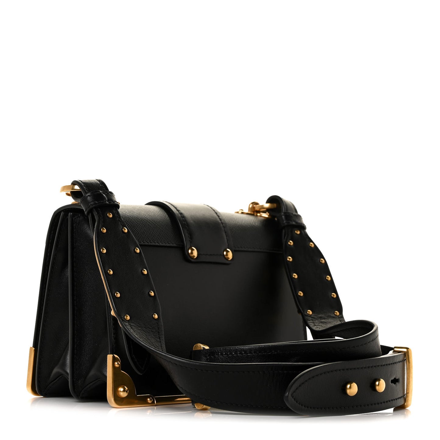 City Calf Saffiano Cahier Bag Black