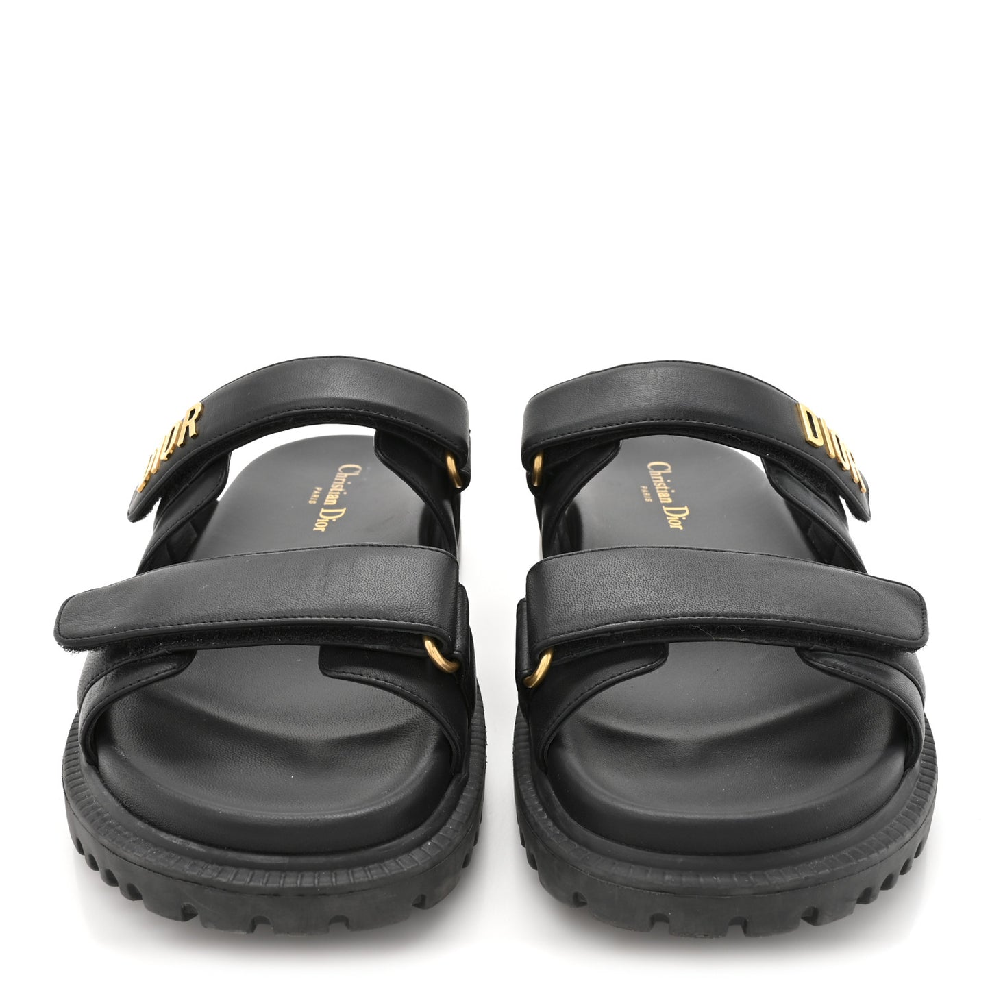 Lambskin Dioract 10mm Sandals 39 Black